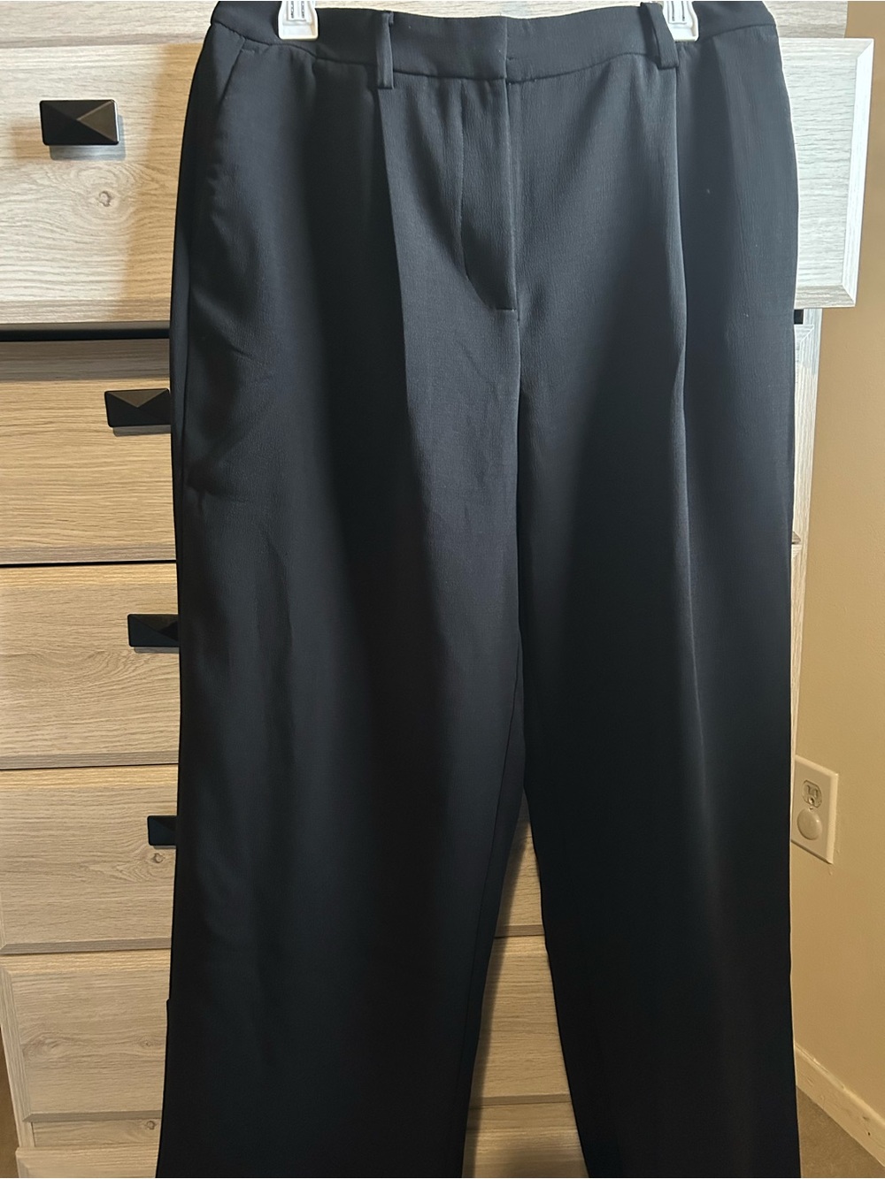 Dkny Black Wide Leg Pants